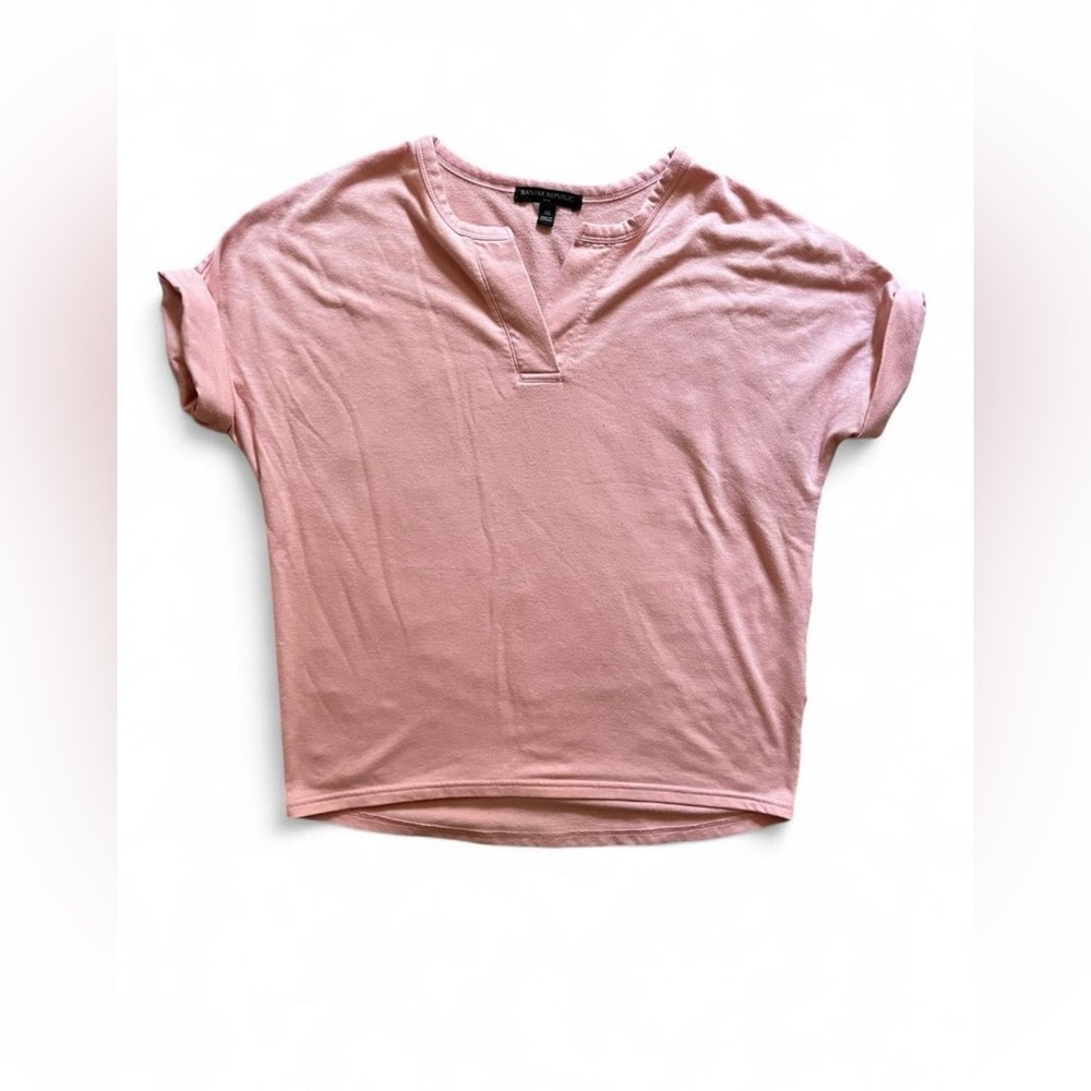 Banana Republic Light Pink Short Sleeve Tee Oversized, Size XS